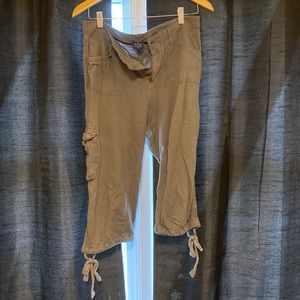 faded glory cargo jogger capri